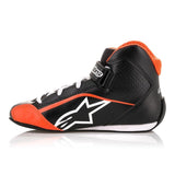 Tech 1 K S Youth Boots - Black/White/Orange
