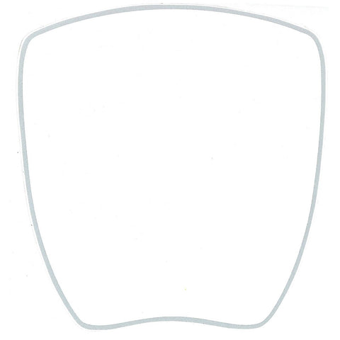 Kartech Number Plate Nassa Sticker - White 205 x 200mm