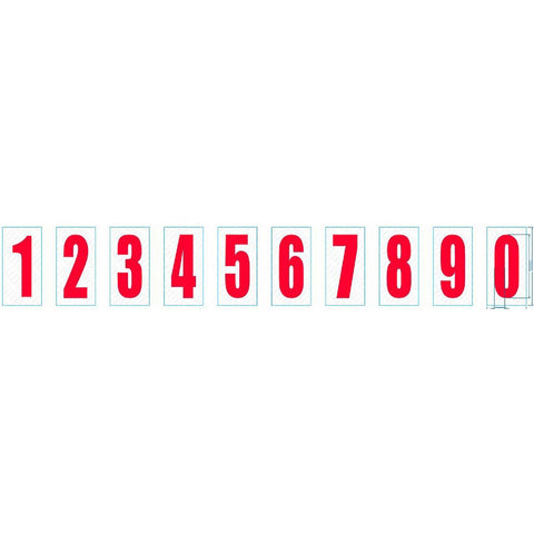 Kartech Number - Side Pod - White/Red