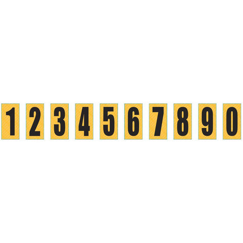 Kartech Number - Nassa - Yellow/Black